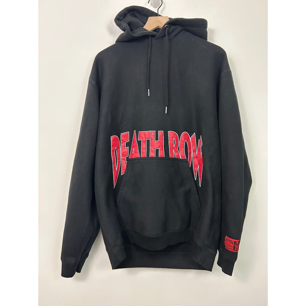Death Row Records Shoe Palace Snoop Dogg Doggystyle Hoodie Mens 2XL Black‎ Rap